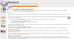 Desktop Screenshot of feed2js.org