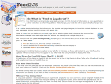 Tablet Screenshot of feed2js.org